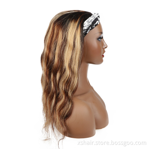 Piano Color Ombre Highlight Wig 8-26 Inch 13x4 Straight Brazilian Remy Human Hair Straight Headband Wigs